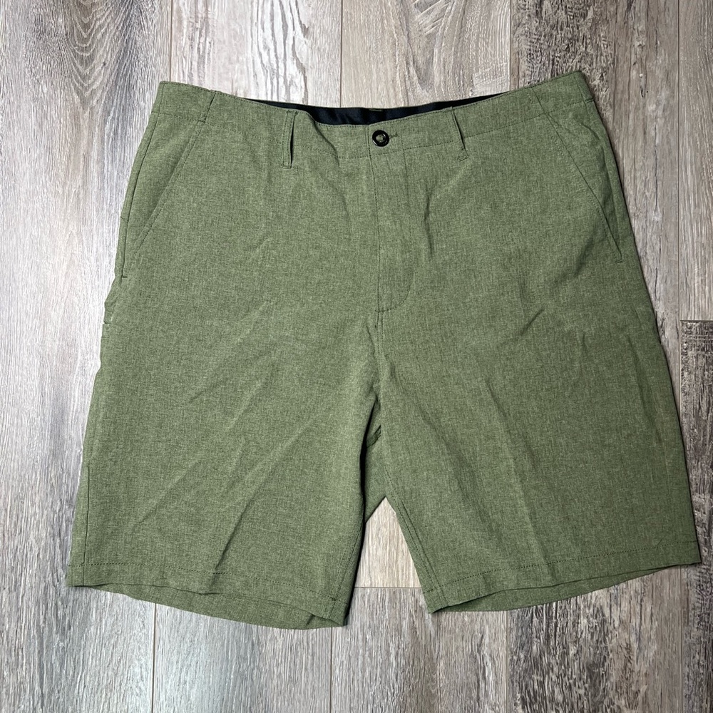 Volcom Men's Size 38 Kerosene Hybrid Short 4 Way Stretch Green